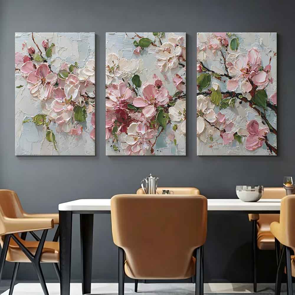 Resin Art On Canvas - [2D Flat]3pcs 11.81*15.74in/30*40cm Frame Art Home