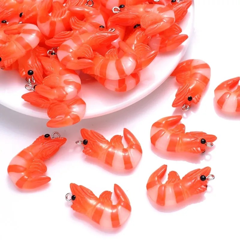 Resin Art Kits For Adults - 10Pcs Acrylic Resin Cartoon Seafood Charms