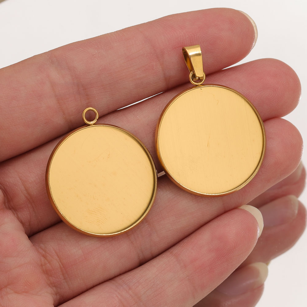 Resin Art Kits For Adults - 10pcs Stainless Steel Gold Pendants Resin