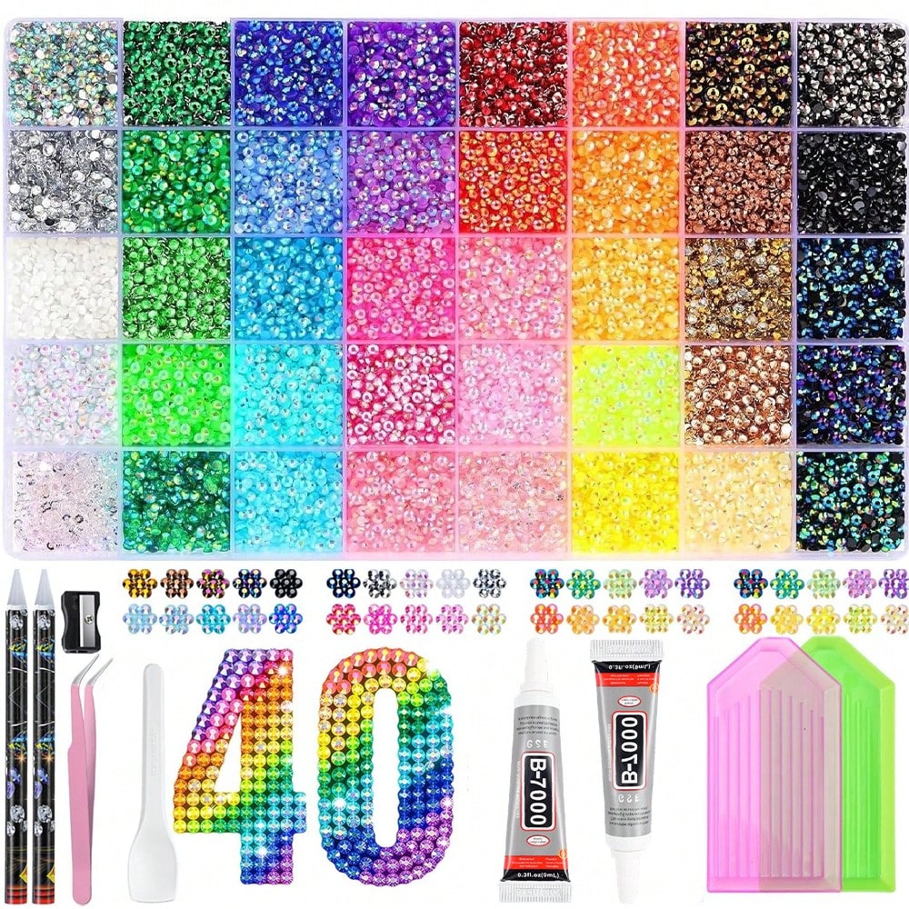 Resin Art Gift For Birthday - Bedazzling Kit 40 Colors Resin Jelly