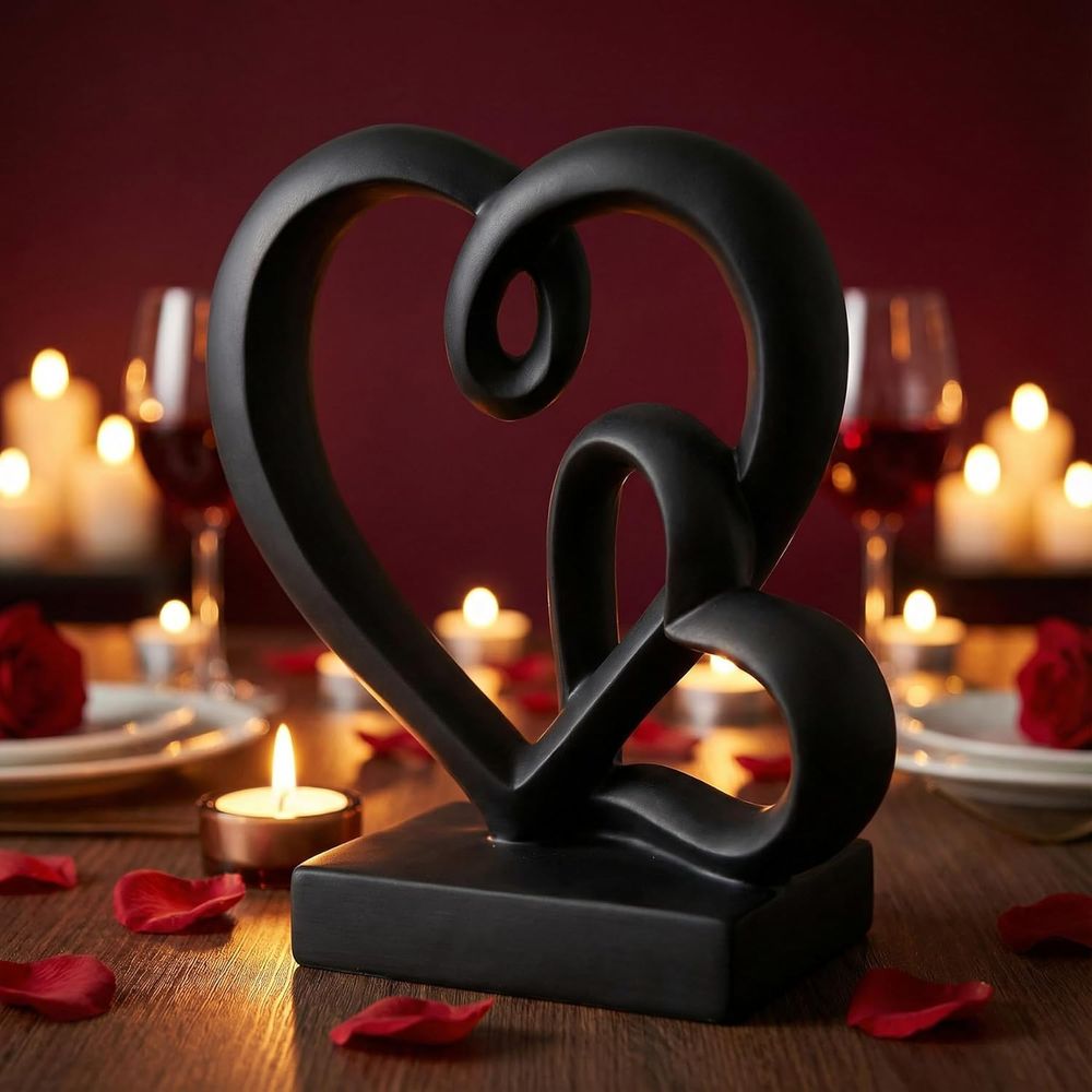 Resin Art Wedding Gift - Wedding Anniversary Gifts - Two Hearts