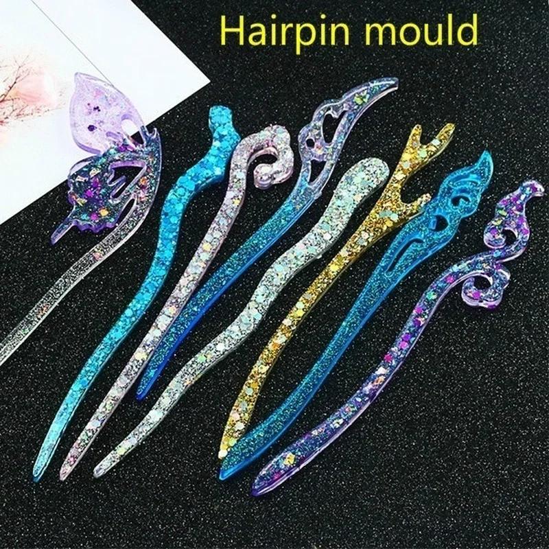 Resin Art Kits For Adults - New Transparent Hairpin Silicone Special Mould