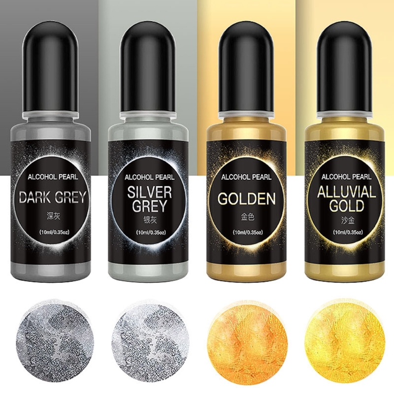 Resin Pigment Alcohol Ink - Metallic Pigment UV Resin Dye Alcohol-Based