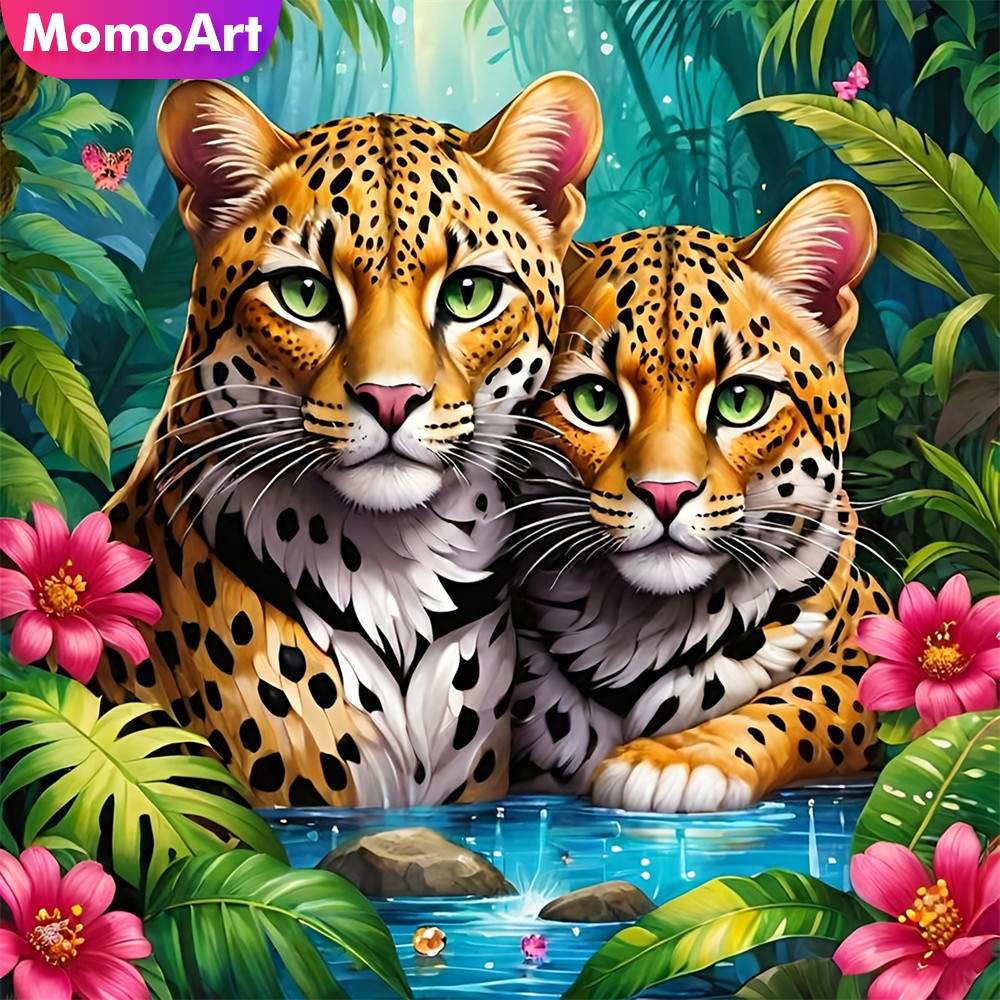 Resin Art Equipment - Momoart Animaml Diamond Art Painting Tiger