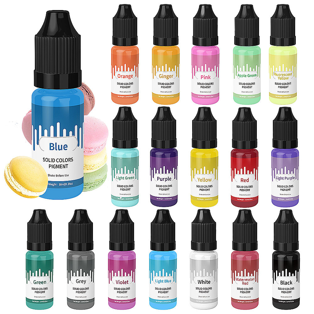 18Colors 10ml Macaron Solid Pa - Resin Color Paste recension och pris