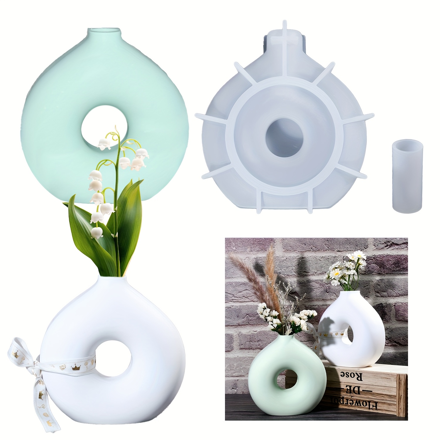 1 DIY Round Vase Silicone Moul - Resin Art Equipment recension och pris