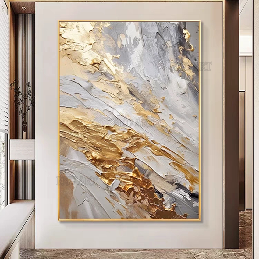 Large Size Contemporary Abstra - Resin Art On Canvas recension och pris