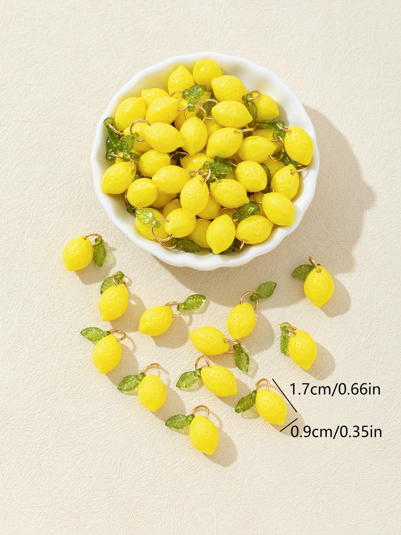 10Pcs 3D Lemon Resin Charms Pe - Resin Art Things recension och pris