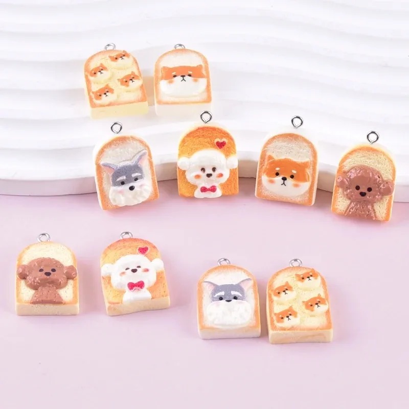 10Pcs Cute Toast Dog Resin Pen - Resin Art Things recension och pris