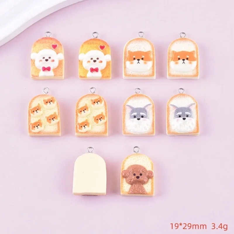 10Pcs Cute Toast Dog Resin Pen - Resin Art Things recension och pris