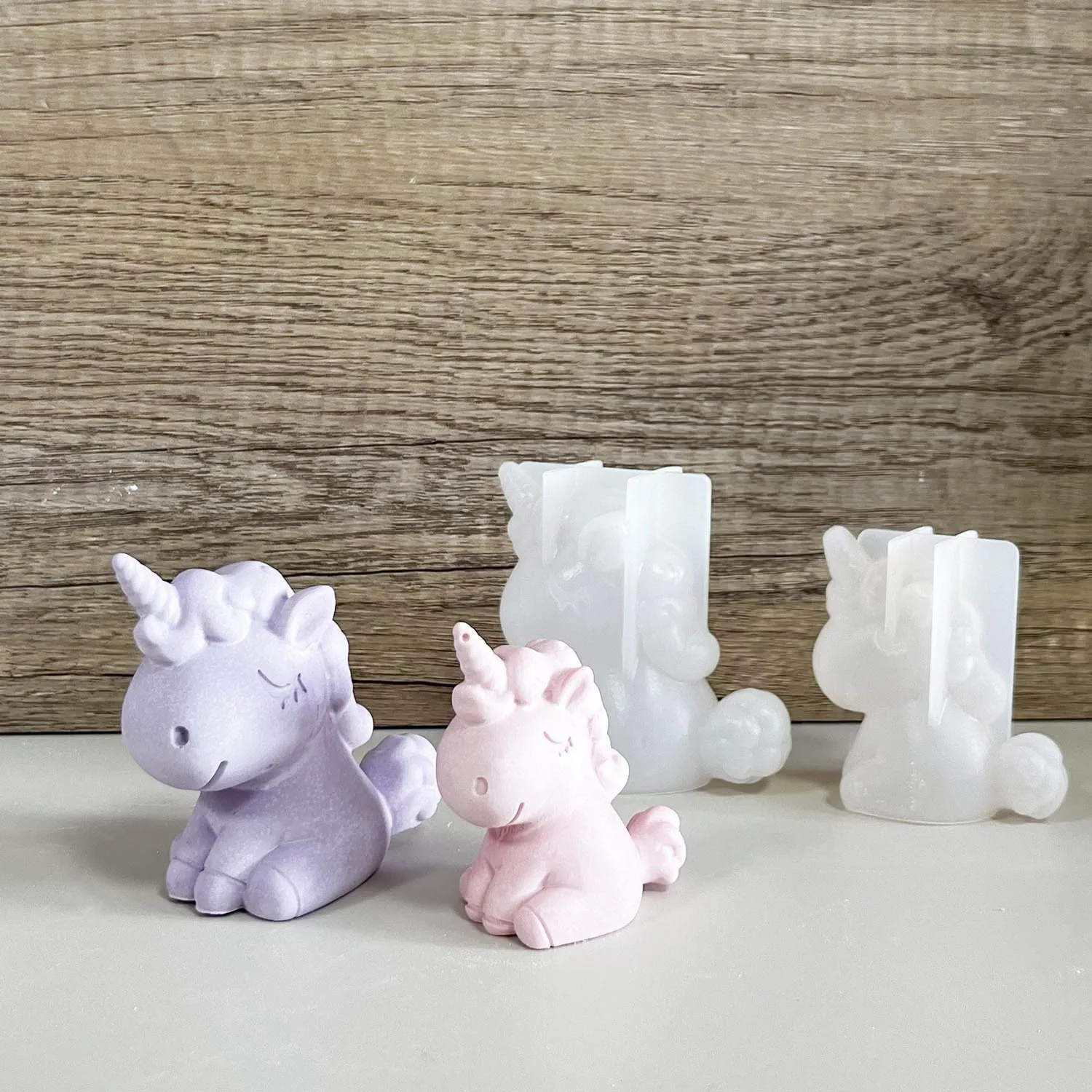 3D Geometric Silicone Unicorn  - Resin Art Clay recension och pris