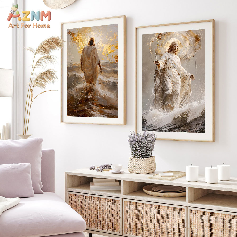 AZNM Jesus Christ Canvas Print - Resin Art On Canvas recension och pris