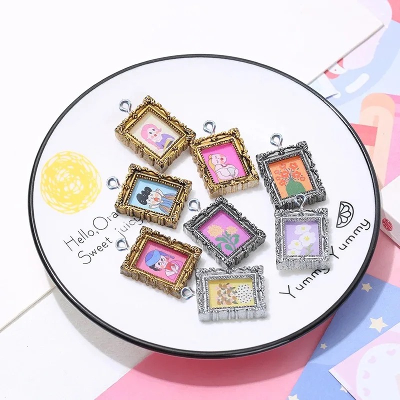 10Pcs Flatback Cabochon Vintag - Resin Art Bracelet recension och pris
