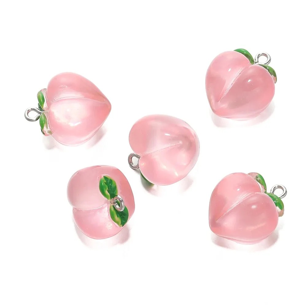 10Pcs Transparent Pink Peach R - Resin Art Bracelet recension och pris