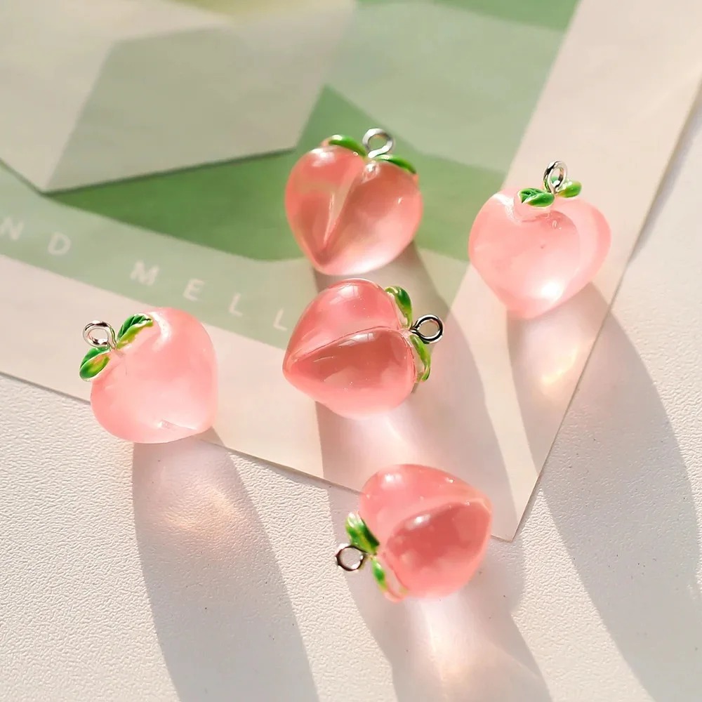 10Pcs Transparent Pink Peach R - Resin Art Bracelet recension och pris