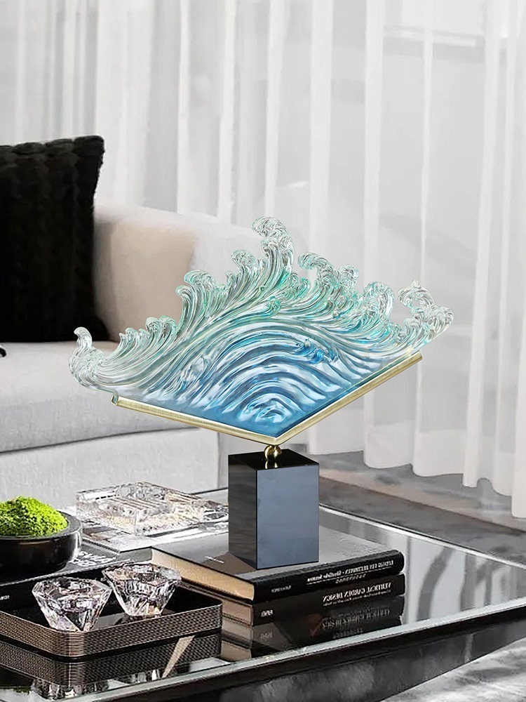 Transparent Gradient Ocean Wav - Resin Art Wedding Gift recension och pris