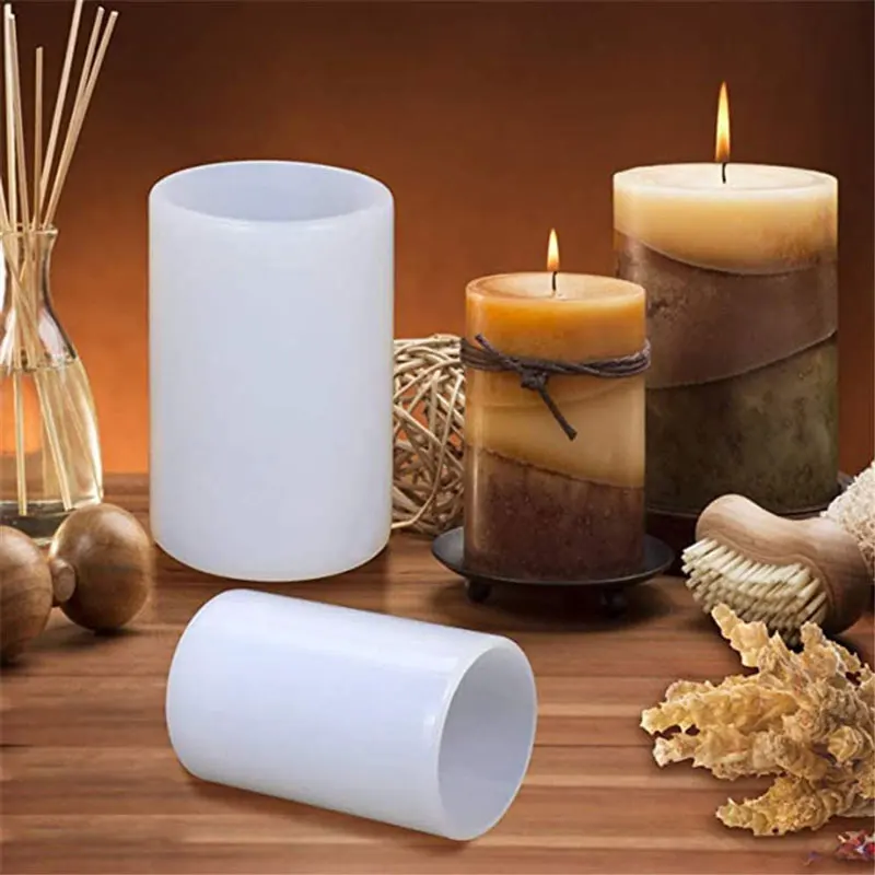 Cylinder Silicone Candle Molds - Resin Art Clay recension och pris