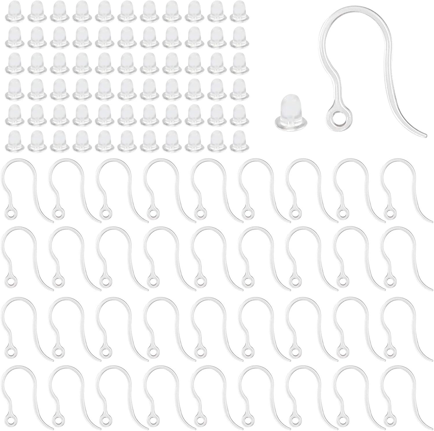 40pcs Clear Plastic Earring Ho - Resin Art Kits For Adults recension och pris