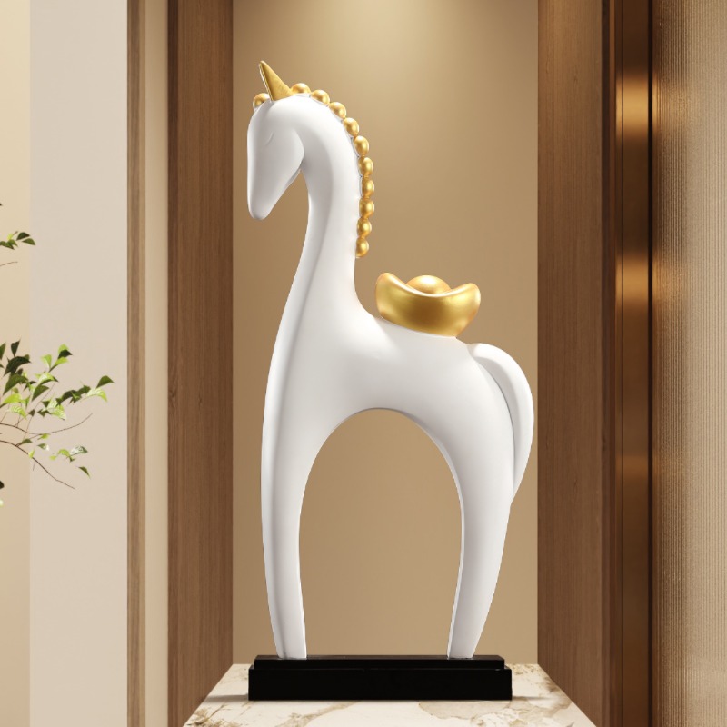 Colorful Horse Sculpture Ornam - Resin Art Gift For Birthday recension och pris