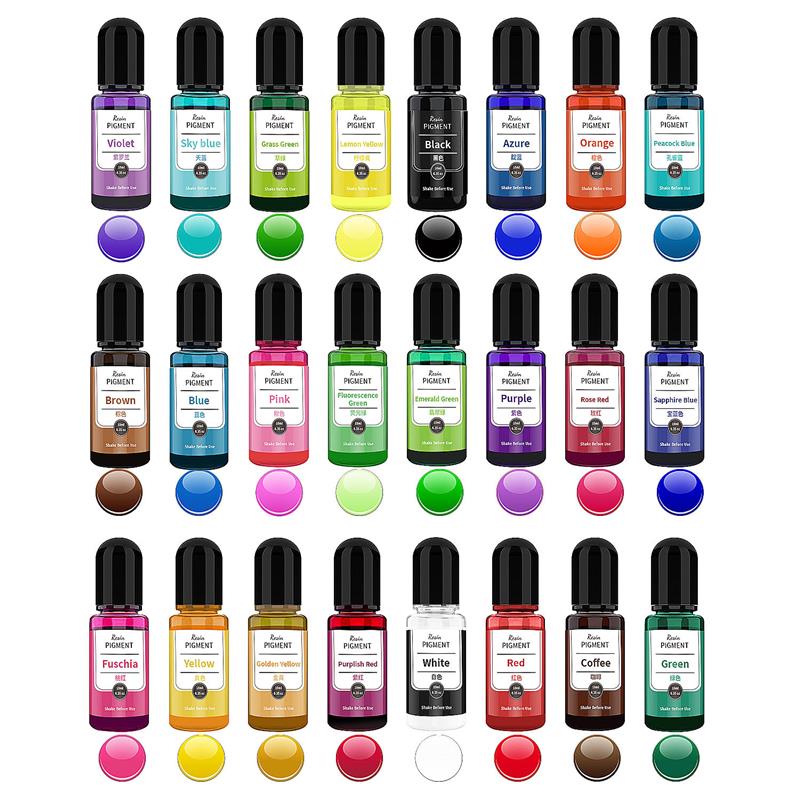24 Color Art Ink Alcohol Resin - Resin Pigment Alcohol Ink recension och pris